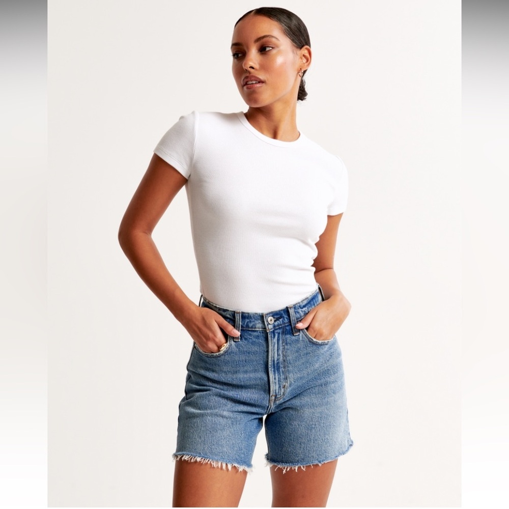 A&F High Rise Dad Short